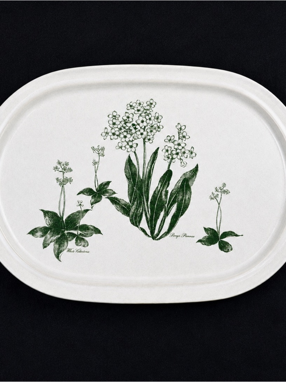 Vintage 1980’s Noritake  Mountain Flowers Oval Serving Platter Stoneware Japan